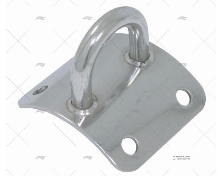 PIASTRINA CURVATA INOX AISI 304 46x42mm MARINE TOWN