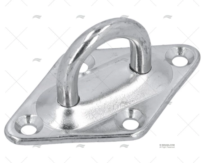 PIASTRINA INOX SS 304 40x64mm MARINE TOWN