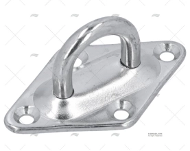 PIASTRINA INOX SS 304 40x64mm MARINE TOWN