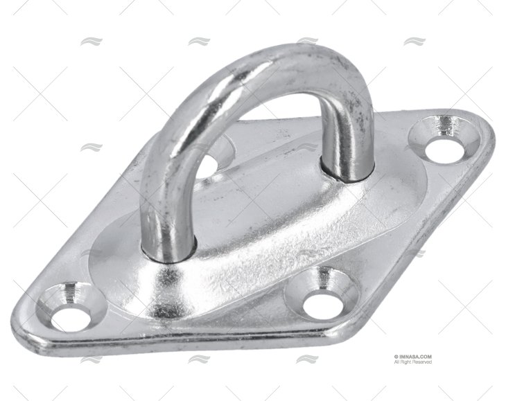 PIASTRINA INOX SS 304 40x64mm MARINE TOWN