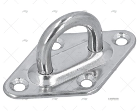 PIASTRINA INOX SS 304 50x80mm MARINE TOWN