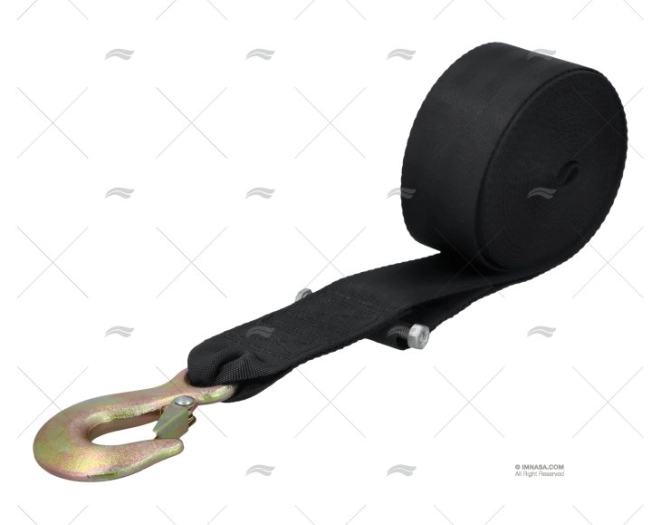 CINCHA CABRESTANTE 50mm  7,6MT C/GANCHO