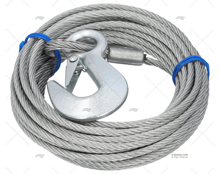CABLE C/GANCHO 10m MARINE TOWN