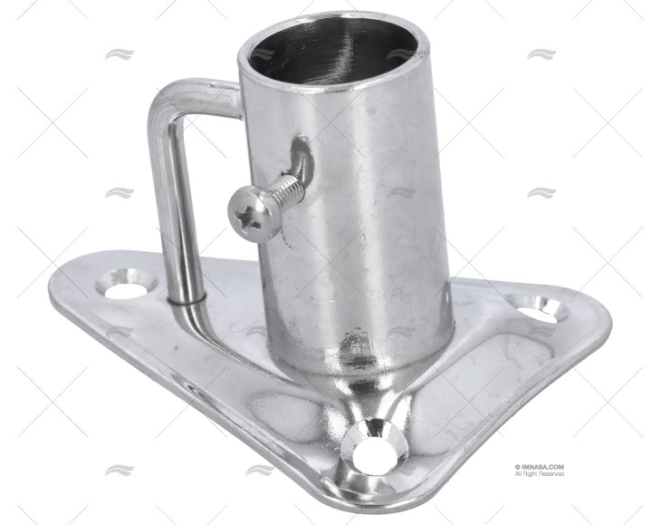 SUPPORTO CANDELIERE 84º INOX SS 304 53mm