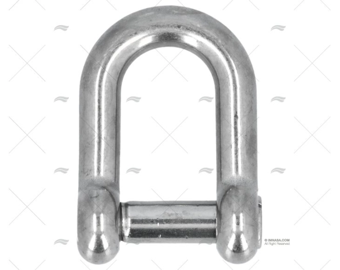 MANILHA RETA INOX SS 316 12mm