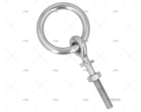 ARGOLA C/PARAFUSO INOX SS 316 10mm