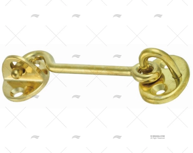 CABIN DOOR HOOK BRASS 85x29.5mm