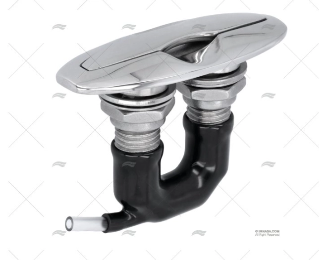 CORNAMUSA INOX SS 316 FLUSH C/DRE 132mm