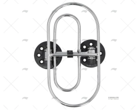 SUPORTE INOX P/DEFENSAS 210X105mm