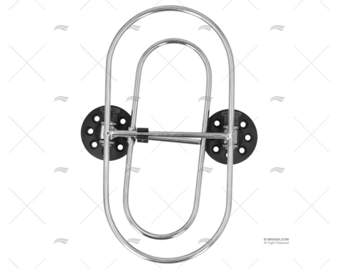 SUPORTE INOX P/DEFENSAS 260X130mm