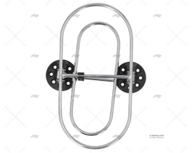 SUPORTE INOX P/DEFENSAS 260X130mm