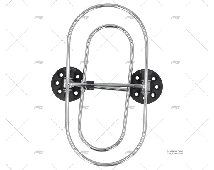 SUPORTE INOX P/DEFENSAS 260X130mm