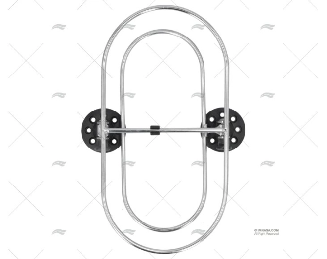 SUPPORTO INOX P/PARABORDO 310X160mm