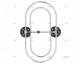 SUPORTE INOX P/DEFENSAS 310X160mm