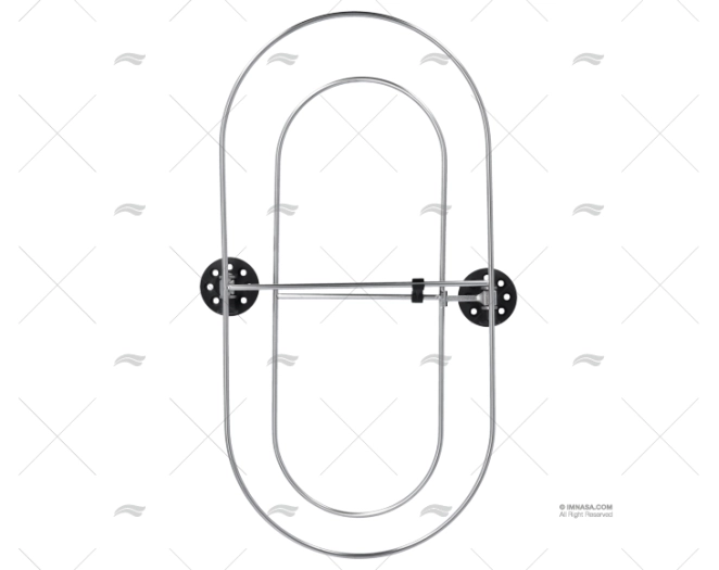 SUPORTE INOX P/DEFENSAS 520X260mm