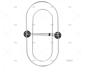 SUPORTE INOX P/DEFENSAS 520X260mm