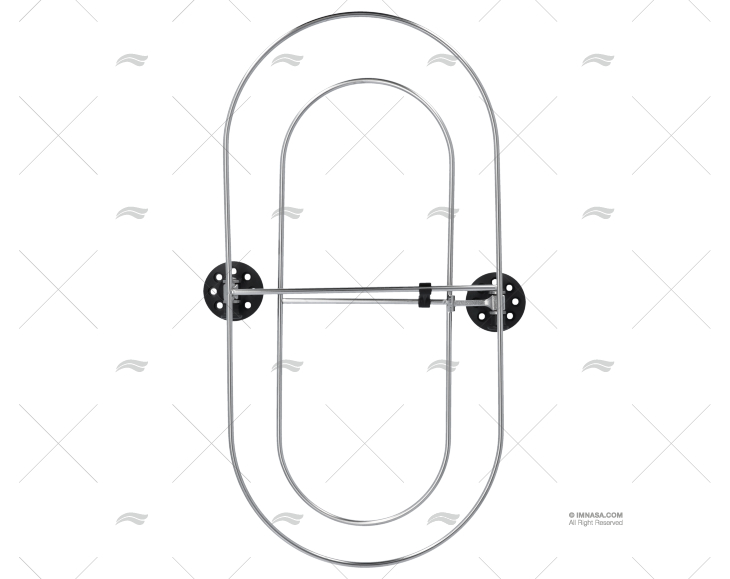 SUPORTE INOX P/DEFENSAS 520X260mm