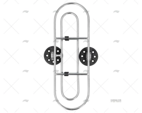 SUPPORTO INOX P/PARABORDO 315X105mm