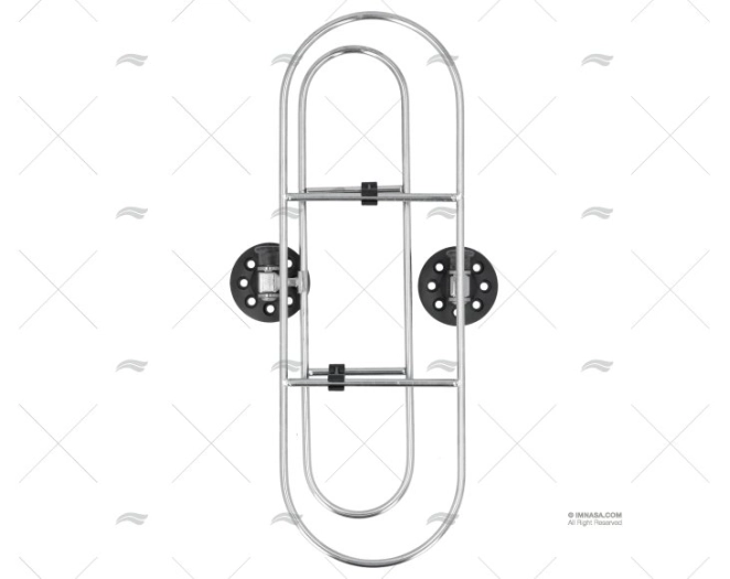 SUPORTE INOX P/DEFENSAS 390X130mm