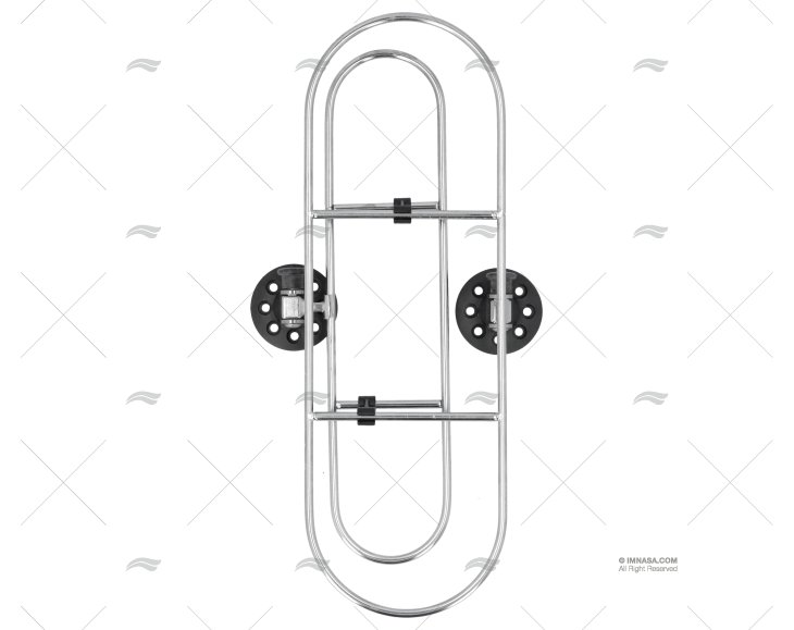 SUPPORTO INOX PER PARABORDI 390X130mm