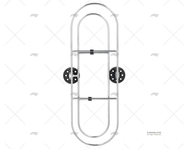 SUPORTE INOX P/DEFENSAS 480X160mm