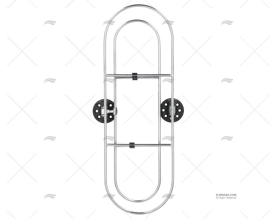 SUPPORTO INOX P/PARABORDI 480X160mm