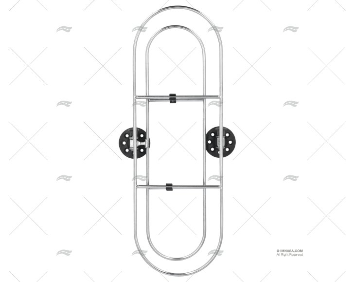 SUPPORTO INOX P/PARABORDI 480X160mm
