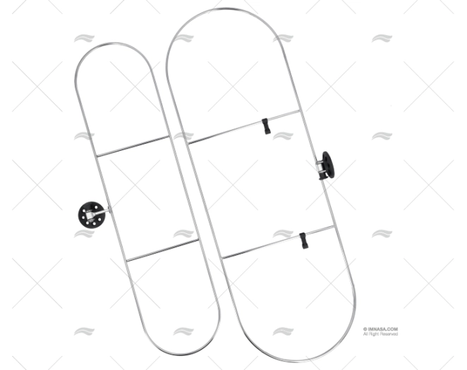 SUPORTE INOX P/DEFENSAS 780X26mm