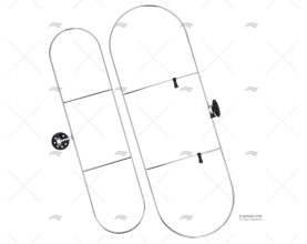 SUPORTE INOX P/DEFENSAS 780X26mm