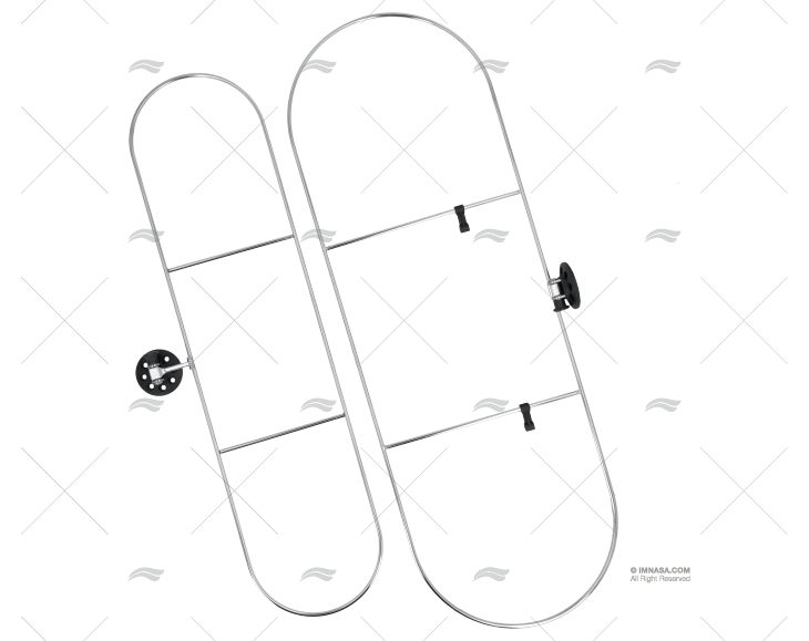 SUPORTE INOX P/DEFENSAS 780X26mm