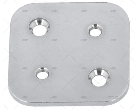 PIASTRA INOX C/FILETTATURA 44X44mm