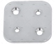 PLACA INOX C/ROSCA 44X44mm