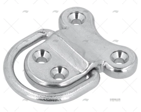 PIASTRINA C/ANELLO INOX AISI 316 45X45mm