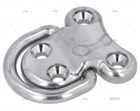 PLATINA C/ARGOLA INOX SS 316 78X78mm