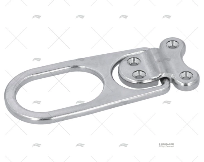 PIASTRINA C/ANELLO LUNGO INOX AISI 316 45X45