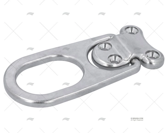 PIASTRINA C/ANELLO LUNGHEZZA INOX SS 316 78X78