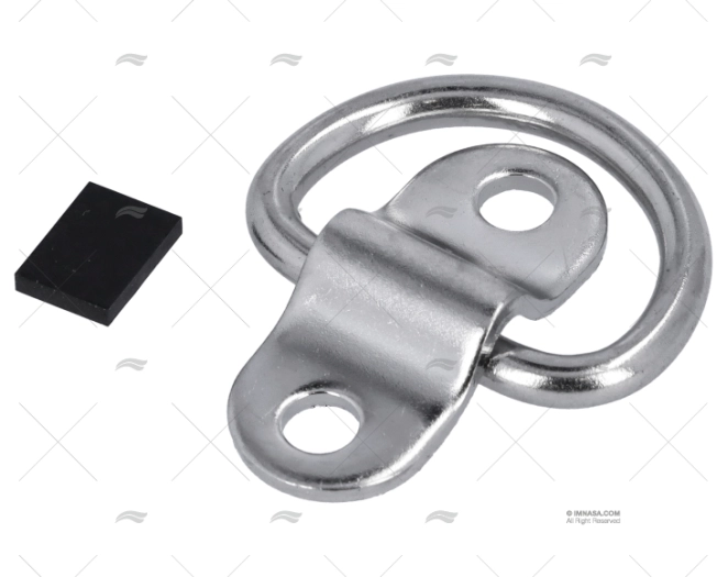 PLATINA C/ARGOLA INOX SS 304 28X12mm
