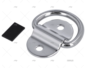 PIASTRINA C/ANELLO INOX SS 304 51X32mm