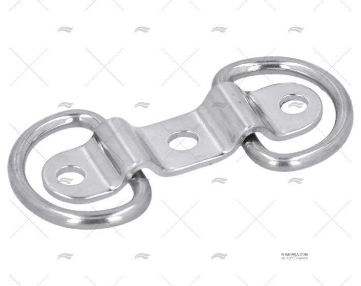 PIASTRINA CON ANELLO INOX AISI 304 47X12mm