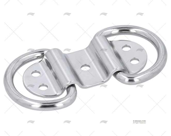 PLATINA C/ARGOLA INOX SS 304 76X32mm