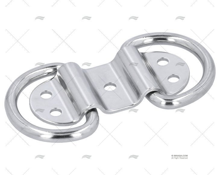 PIASTRINA C/ANELLO INOX SS 304 76X32mm