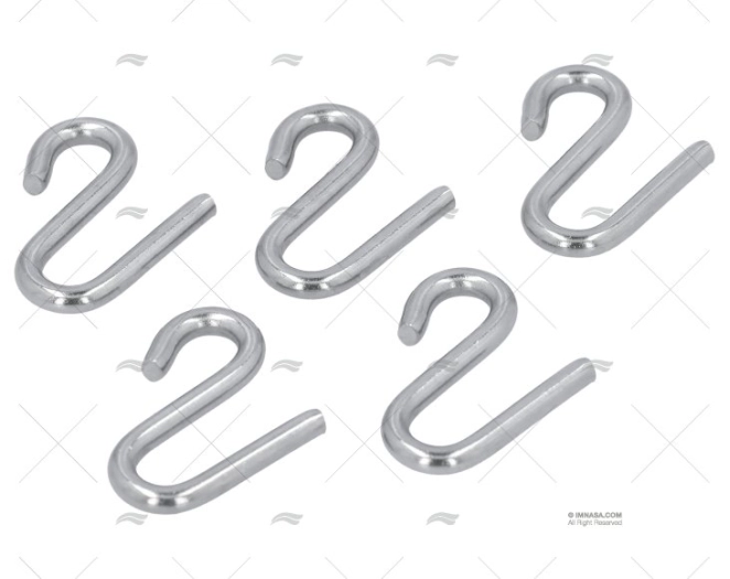 GANCIO S INOX 5mm (5pz)