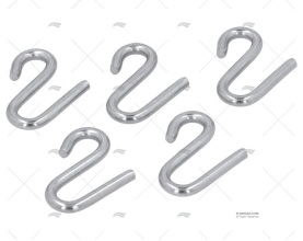 GANCIO S INOX 5mm (5pz)