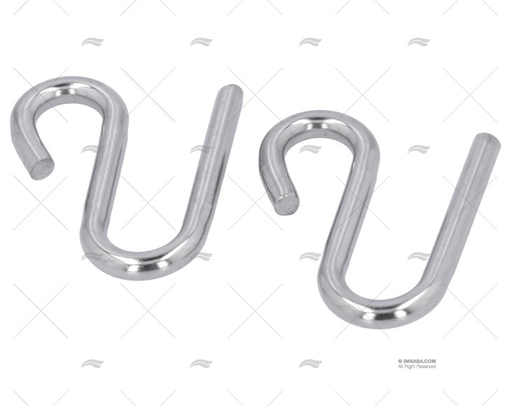 GANCHO EM S INOX 8mm (2u)