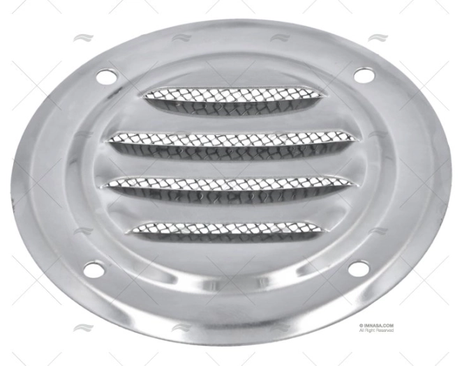 ROUND VENT SS W/SCREEN 63mm