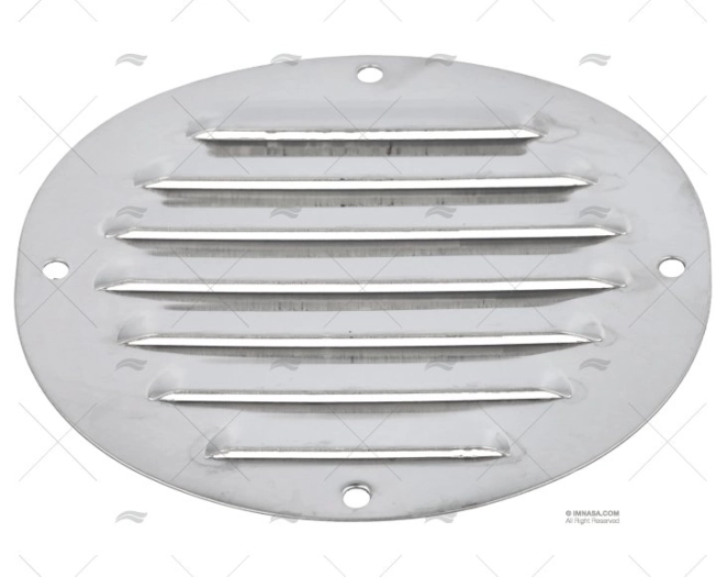 OVAL VENT SS W/O SCREEN 116X128mm