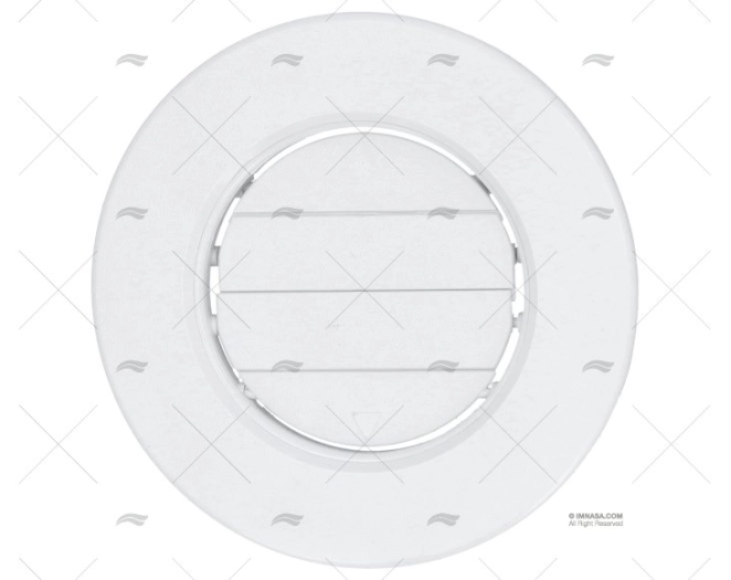 GRIGLIA PVC BIANCA INCASSO DIAM 165mm