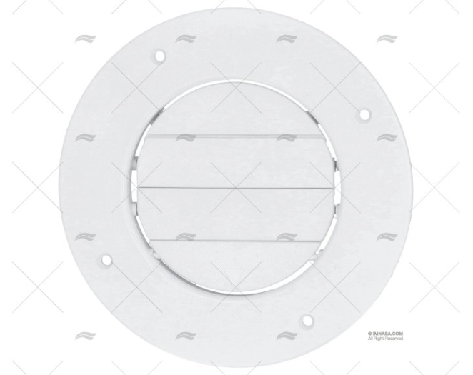 GRIGLIA PVC BIANCA FLUSH C/VITI 165