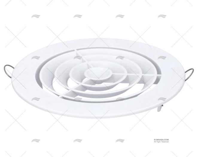 GRIGLIA PVC UNIVERSALE C/CLIPS DIAM 165mm