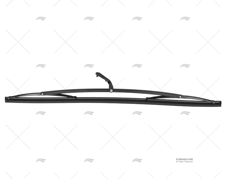 SPAZZOLA TERGICRISTALLO  406mm INOX NERA